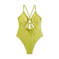 Women's Ring Front Cut Out One Piece Swimsuit - Wild Fable™ Green -Wild Fable Store GUEST 008223ef e950 4dd6 be6e 1c6dd4ee79bb