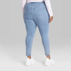 Women's Super-High Rise Distressed Skinny Jeans - Wild Fable™ Medium Wash -Wild Fable Store GUEST 00ff6805 b7a0 4090 8959 13f827ccc64b