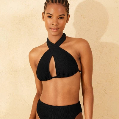 Women's Pucker Textured Multiway Triangle Bikini Top - Wild Fable™ 7 Women's Pucker Textured Multiway Triangle Bikini Top - Wild Fable™ - Image 5