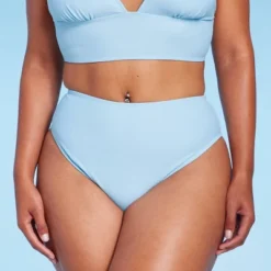 Women's High Leg Cheeky High Waist Bikini Bottom - Wild Fable™ Light Blue 12 Women's High Leg Cheeky High Waist Bikini Bottom - Wild Fable™ Light Blue -Wild Fable Store GUEST 0724145e 1bbf 438e 84bd 8671b558a8e1
