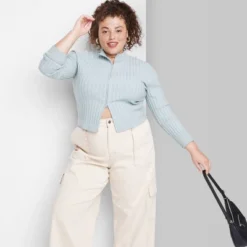 Women's Fitted Mock Turtleneck Zip-Up Cardigan - Wild Fable™ 11 Women's Fitted Mock Turtleneck Zip-Up Cardigan - Wild Fable™ -Wild Fable Store GUEST 0795d7a9 7240 412d 9699 a819802075c1