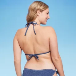 Women's Denim Textured Triangle Bikini Top - Wild Fable™ Denim Blue 12 Women's Denim Textured Triangle Bikini Top - Wild Fable™ Denim Blue -Wild Fable Store GUEST 0833e3bd a014 4e81 9759 57de0fb0d3c2