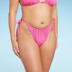 Women's Side-Tie Adjustable Extra High Leg Lurex Plisse Textured Bikini Bottom - Wild Fable™ 15 Women's Side-Tie Adjustable Extra High Leg Lurex Plisse Textured Bikini Bottom - Wild Fable™ -Wild Fable Store GUEST 0b0d9f00 e87a 428e b805 f1f45f23d5d8