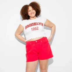 Women's Heritage Curvy Mid-Rise Denim Shorts - Wild Fable™ Dark Red 9 Women's Heritage Curvy Mid-Rise Denim Shorts - Wild Fable™ Dark Red -Wild Fable Store GUEST 0b61242e 0292 4797 90c9 7059191252a7