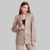 Women's Oversized Glitter Blazer - Wild Fable™ Copper