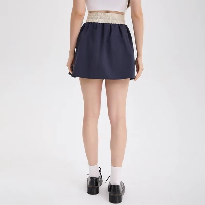 Women's High-Rise Mini Skort - Wild Fable™ Blue 3 Women's High-Rise Mini Skort - Wild Fable™ Blue