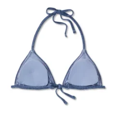 Women's Denim Textured Triangle Bikini Top - Wild Fable™ Denim Blue 14 Women's Denim Textured Triangle Bikini Top - Wild Fable™ Denim Blue -Wild Fable Store GUEST 0cf0bccb ca47 4001 8463 207f46be0df7