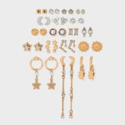 Sun And Moon Earring Set 18pc - Wild Fable™ Gold 7 Sun And Moon Earring Set 18pc - Wild Fable™ Gold -Wild Fable Store GUEST 158cf555 f4d2 4cb7 84ad 2a027d75fc1b