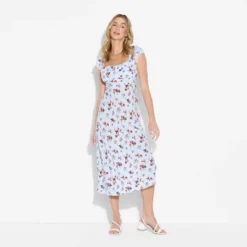 Wild Fable Store 11 Women's Flutter Cap Sleeve Maxi A-Line Dress - Wild Fable™