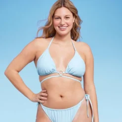 Women's Ring Front Strappy Triangle Bikini Top - Wild Fable™ -Wild Fable Store GUEST 1ba93e11 7a76 4d21 8bc9 3cd02a0a2640