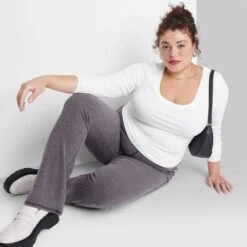 Women's Long Sleeve Scoop Neck T-Shirt - Wild Fable™ -Wild Fable Store GUEST 1c2514ab 3602 43a8 b2ad 635e46781aec