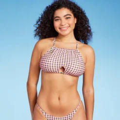 Women's Cut Out High Neck Bikini Top - Wild Fable™ Multi Check Print 17 Women's Cut Out High Neck Bikini Top - Wild Fable™ Multi Check Print -Wild Fable Store GUEST 1c6ef936 8fd2 4c30 b9fa 0a3be9026dfd