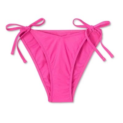 Women's V-Front Side-Tie High Leg Extra Cheeky Bikini Bottom - Wild Fable™ Magenta 7 Women's V-Front Side-Tie High Leg Extra Cheeky Bikini Bottom - Wild Fable™ Magenta - Image 5