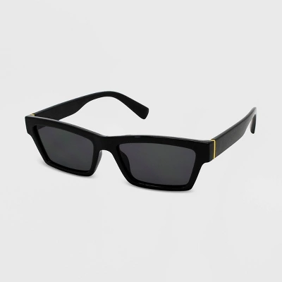 Women's Rectangle Sunglasses - Wild Fable™ Black 3 Women's Rectangle Sunglasses - Wild Fable™ Black