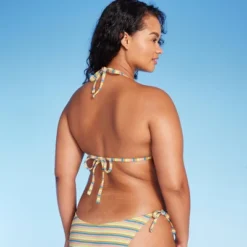 Women's Ribbed Triangle Bikini Top - Wild Fable™ Blue/Green/Pink Striped 10 Women's Ribbed Triangle Bikini Top - Wild Fable™ Blue/Green/Pink Striped -Wild Fable Store GUEST 229c9931 cc6b 4356 abff b71548b086e6