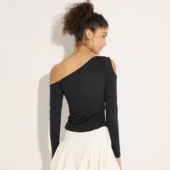 Women's One-Shoulder Long Sleeve Knit Top - Wild Fable™ 7 Women's One-Shoulder Long Sleeve Knit Top - Wild Fable™ -Wild Fable Store GUEST 25b64c94 cbd4 48c0 bae2 609b00e011be