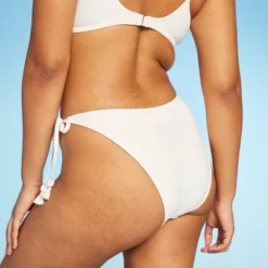 Women's Crochet Side-Tie Extra Cheeky Extra High Waist Bikini Bottom - Wild Fable™ Cream -Wild Fable Store GUEST 27343605 56a4 4f72 99fb 7000c782fd95
