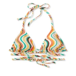 Women's Tie-Front Triangle Bikini Top - Wild Fable™ Multi Striped 13 Women's Tie-Front Triangle Bikini Top - Wild Fable™ Multi Striped -Wild Fable Store GUEST 29213c56 a516 4058 9663 681e292bbaf9
