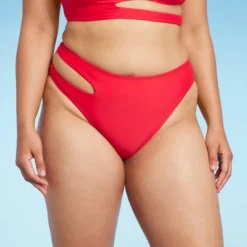 Women's Side Cut Out Mid-Rise High Leg Cheeky Bikini Bottom - Wild Fable™ Red 11 Women's Side Cut Out Mid-Rise High Leg Cheeky Bikini Bottom - Wild Fable™ Red -Wild Fable Store GUEST 2ae1468c c109 4dd1 8e62 b5542fd31abe