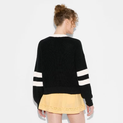 Women's Game Day V-Neck Button-Front Cardigan - Wild Fable™ 4 Women's Game Day V-Neck Button-Front Cardigan - Wild Fable™ - Image 2