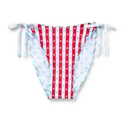 Women's Heart Print Reversible Ruffle Edge Low Rise High-Leg Cheeky Side-Tie Bikini Bottom - Wild Fable™ Red/White/Blue 15 Women's Heart Print Reversible Ruffle Edge Low Rise High-Leg Cheeky Side-Tie Bikini Bottom - Wild Fable™ Red/White/Blue -Wild Fable Store GUEST 2c0d7753 0b43 42d0 8688 213159c2b386