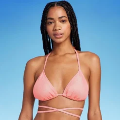 Women's Triangle Wrap Bikini Top - Wild Fable™ Pink Lurex 8 Women's Triangle Wrap Bikini Top - Wild Fable™ Pink Lurex -Wild Fable Store GUEST 2c4ab27c 323d 42bb 98d5 bcc0f10960f0