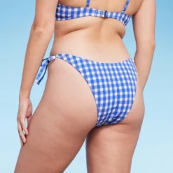 Women's Side-Tie Ultra High Leg Super Cheeky Bikini Bottom - Wild Fable™ Cobalt Blue Gingham Print 13 Women's Side-Tie Ultra High Leg Super Cheeky Bikini Bottom - Wild Fable™ Cobalt Blue Gingham Print -Wild Fable Store GUEST 2e2eb894 4f03 45bd 8a07 34951ade2024