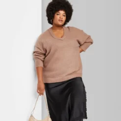 Women's V-Neck Fuzzy Oversized Pullover Sweater - Wild Fable™ 10 Women's V-Neck Fuzzy Oversized Pullover Sweater - Wild Fable™ -Wild Fable Store GUEST 2f9639a9 15d2 46b0 88f1 0db762518b69