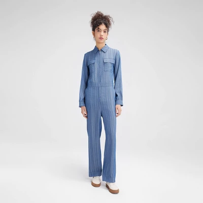 Women's Long Sleeve Denim Jumpsuit - Wild Fable™ 4 Women's Long Sleeve Denim Jumpsuit - Wild Fable™ - Image 2