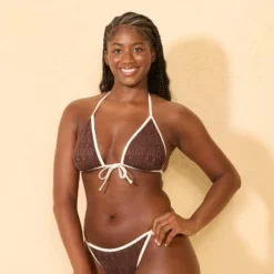 Women's Contrast Binding Crochet Medium Coverage Tie-Front Bikini Top - Wild Fable™ 8 Women's Contrast Binding Crochet Medium Coverage Tie-Front Bikini Top - Wild Fable™ -Wild Fable Store GUEST 3093a2a6 2f0d 45dd 8c7e fe23a69df428