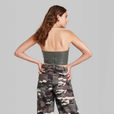 Women's Faux Leather Tube Top - Wild Fable™ 4 Women's Faux Leather Tube Top - Wild Fable™ - Image 2