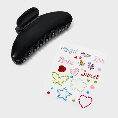 DIY Claw Hair Clip Stickers Kit - Wild Fable™ 5 DIY Claw Hair Clip Stickers Kit - Wild Fable™ - Image 3