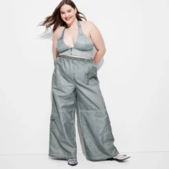 Women's Mid-Rise Wide Leg Cargo Pants - Wild Fable™ Light Teal Blue 7 Women's Mid-Rise Wide Leg Cargo Pants - Wild Fable™ Light Teal Blue -Wild Fable Store GUEST 339e4f79 f140 4e9d 861f 12be51d41abd