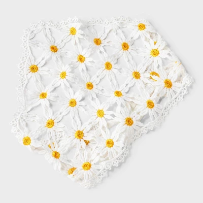 Daisy Knit Headscarf - Wild Fable™ White/Yellow 4 Daisy Knit Headscarf - Wild Fable™ White/Yellow - Image 2