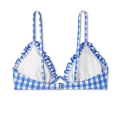 Women's Ruffle Trim Textured Underwire Bikini Top - Wild Fable™ Cobalt Blue Gingham Print 15 Women's Ruffle Trim Textured Underwire Bikini Top - Wild Fable™ Cobalt Blue Gingham Print -Wild Fable Store GUEST 34d83ec2 e761 4dfb b894 8b67bea65070