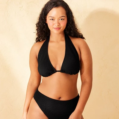 Women's Pucker Textured Multiway Triangle Bikini Top - Wild Fable™ 10 Women's Pucker Textured Multiway Triangle Bikini Top - Wild Fable™ - Image 8