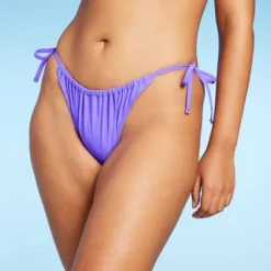 Women's Side-Tie Scoop Front High Leg Adjustable Bikini Bottom - Wild Fable™ -Wild Fable Store GUEST 39d728d8 9e05 494f a4ee bcacdace8e3f