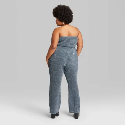 Women's Tube Sequin Mesh Jumpsuit - Wild Fable™ 4 Women's Tube Sequin Mesh Jumpsuit - Wild Fable™ - Image 2