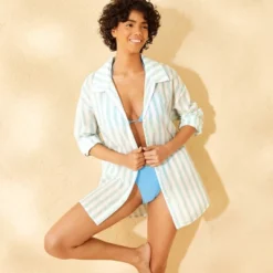 Women's Long Sleeve Button-Down Cover Up Top - Wild Fable™ Cream -Wild Fable Store GUEST 3fc89633 83da 4af2 8584 51866c2a7c71