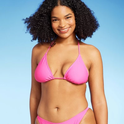 Women's Thin Strap Triangle Bikini Top - Wild Fable™ 8 Women's Thin Strap Triangle Bikini Top - Wild Fable™ - Image 6