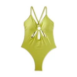 Women's Ring Front Cut Out One Piece Swimsuit - Wild Fable™ Green -Wild Fable Store GUEST 4769e5c8 178f 4a82 9bd1 80f8cdd2413b