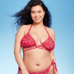 Women's Ring Front Strappy Triangle Bikini Top - Wild Fable™ -Wild Fable Store GUEST 50263801 7b67 41c7 901c 46ced79cd3e4