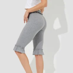 Women's High-Rise Ruffle Slim Leg Capri Tights - Wild Fable™ Heather Gray 8 Women's High-Rise Ruffle Slim Leg Capri Tights - Wild Fable™ Heather Gray -Wild Fable Store GUEST 5185c7f1 e876 4a4f 95d8 af7b0fbaf53b