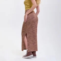 Women's Side Slit Maxi Pencil Skirt - Wild Fable™ Brown