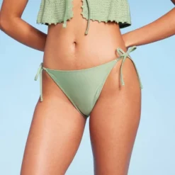 Women's Side-Tie Medium Coverage Bikini Bottom - Wild Fable™ Soft Green 15 Women's Side-Tie Medium Coverage Bikini Bottom - Wild Fable™ Soft Green -Wild Fable Store GUEST 5336476b d9cf 4c6a 88ea b13487097351