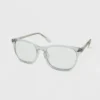 Women's Crystal Rectangle Blue Light Filtering Glasses - Wild Fable™ Clear -Wild Fable Store GUEST 536e9f1e 1a50 4149 9a59 4e620ca10f6f