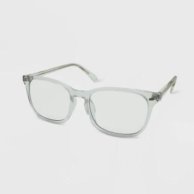Women's Crystal Rectangle Blue Light Filtering Glasses - Wild Fable™ Clear 3 Women's Crystal Rectangle Blue Light Filtering Glasses - Wild Fable™ Clear