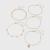 Dainty Chain With Butterfly Charm Choker Necklace Set 5pc - Wild Fable™ Gold: Brass Material, Lobster Claw Clasp, 12" Length -Wild Fable Store GUEST 53fd5204 85e0 4207 88b5 8c5fc653fbdf