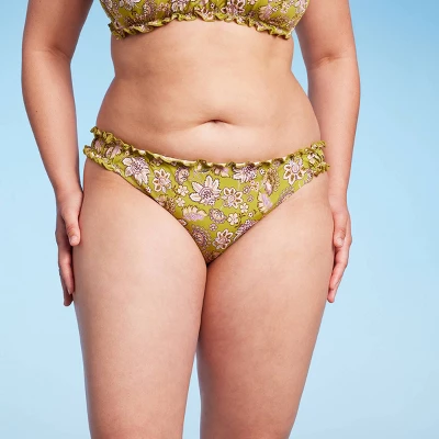 Women's Ruffle Detail High Leg Cheeky Bikini Bottom - Wild Fable™ 11 Women's Ruffle Detail High Leg Cheeky Bikini Bottom - Wild Fable™ - Image 9