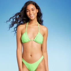 Women's Terry Textured U-Neck Multi-Way Bralette Bikini Top - Wild Fable™ Tropical Green 16 Women's Terry Textured U-Neck Multi-Way Bralette Bikini Top - Wild Fable™ Tropical Green -Wild Fable Store GUEST 5705059d 317b 4de9 aad3 87883ce82738